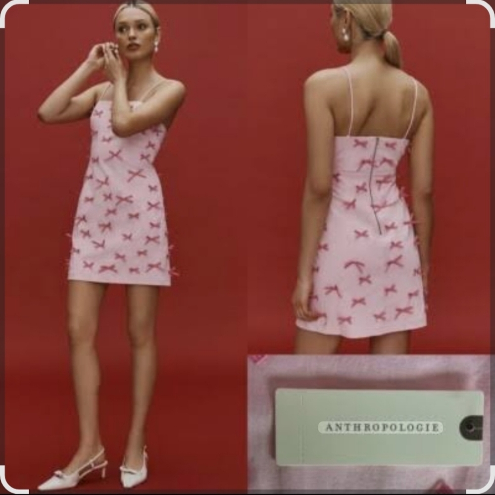MAEVE - Anthropologie The Brynne 3D Spaghetti-Strap Dress